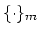 $ \{\cdot\}_m$